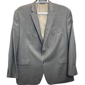 Lauren Ralph Lauren Blazer Mens 48R Grey Wool Two-Button Classic Suit Jacket